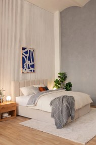 Béžová boxspring posteľ 180x200 cm Olia Bold Line – Bonami Selection