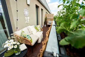 Záhradná sedačka z umelého ratanu Bonami Essentials Vistdal