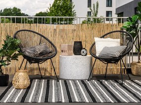 Čierne záhradné kreslo z umelého ratanu Bonami Selection Avocado