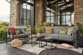 Grafitovosivá dvojmiestna záhradná pohovka Bonami Selection Bellisima