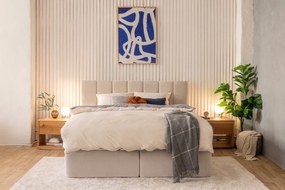Béžová boxspring posteľ 180x200 cm Olia Bold Line – Bonami Selection