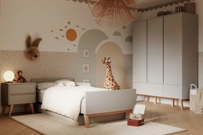 Sivá zásuvka pod detskú posteľ 90x200 cm Swing – Pinio