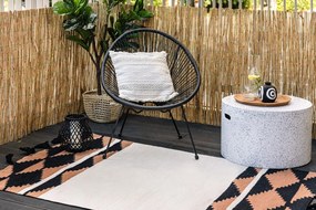 Čierne záhradné kreslo z umelého ratanu Bonami Selection Avocado