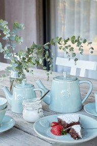 Tyrkysová kameninová kanvica na čaj Costa Nova, 1,07 l