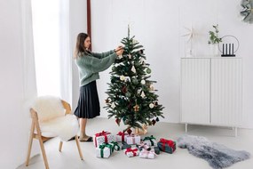 Biela vysoká komoda 97x130 cm Sierra - Teulat