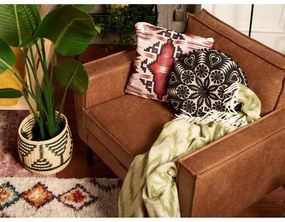 Hnedé kreslo z imitácie kože Rate - Scandic