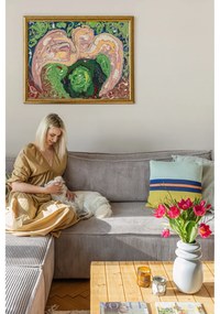 Svetlosivá menčestrová rozkladacia rohová variabilná pohovka Nihad – Bobochic Paris