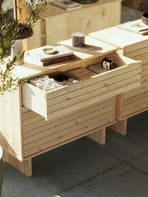 Prírodná komoda z borovicového dreva Karup Design Kommo