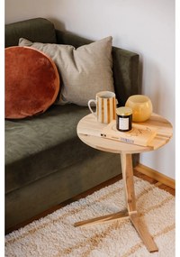 Oranžový dekoratívny vankúš z mikrovlákna Tiseco Home Studio Marshmallow, ø 40 cm