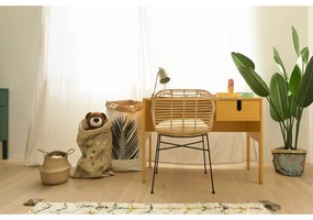 Svetlý úložný košík z morskej trávy Compactor, ⌀ 27 cm