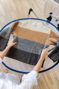 Oceľový sušiak Metaltex Vento, dĺžka 177 cm