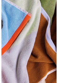 Modrá froté bavlnená osuška 70x140 cm Block – Hübsch