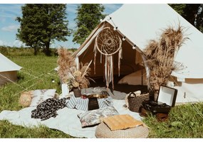 Oranžový zamatový vankúš na sedenie Tiseco Home Studio, 37 x 37 cm