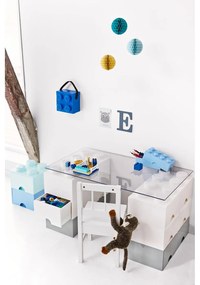 Svetlomodrý úložný box štvorec LEGO®