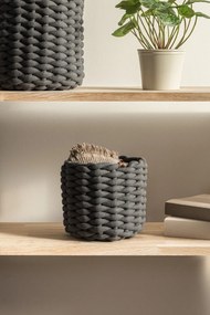 Látkový košík ø 21x17 cm Peach Skin Round S – Bigso