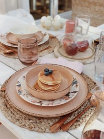 Ružový pohár z recyklovaného skla Ego Dekor Water, 0,4 l