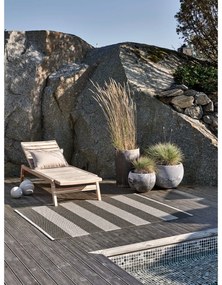 Antracitovo-krémový vnútorný a vonkajší behúň 70x150 cm Bob Charcoal Linen – Pappelina