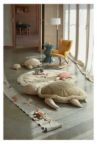 Zelený/krémovobiely detský sedací vak Mrs. Turtle – Lorena Canals