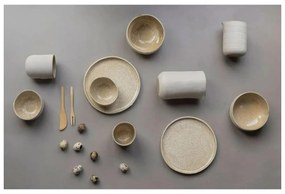 Bielo-béžové misky v súprave 2 ks z kameňa ø 13,5 cm Sand Grain – Mette Ditmer Denmark