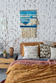 Svetlosivá ľanová elastická plachta Linen Tales, 180 x 200 cm