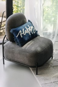 Dekoračný vankúš 50x30 cm Cotton Slub Happy - Tiseco Home Studio