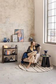 Béžové zamatové kreslo ušiak Noemye – Bonami Selection