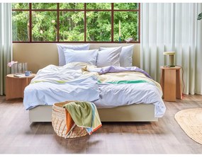 Modrá froté bavlnená osuška 70x140 cm Block – Hübsch