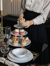 Súprava 4 koktailových pohárov s okrajom v zlatej farbe Lyngby Glas Palermo, 315 ml