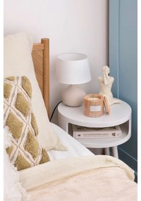 Biely odkladací stolík s úložným priestorom Kave Home Bruk
