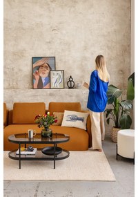 Čierno-biela kameninová váza Kähler Design Omaggio, výška 12,5 cm