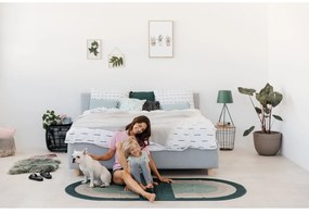 Svetlosivý pléd s podielom bavlny Euromant Ruby, 140 × 180 cm