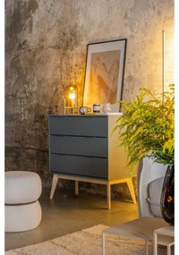 Biely taburet z textílie buklé Milford – House Nordic