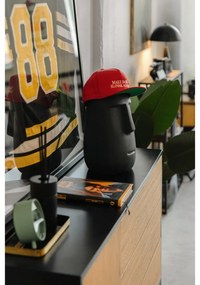 Nízka komoda v dekore duba v čierno-prírodnej farbe 120x82 cm Seaford – Actona