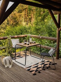 Súprava 2 černých záhradných stoličiek Bonami Selection Coco