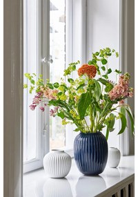 Biela kameninová váza Kähler Design Hammershoi, výška 12,5 cm