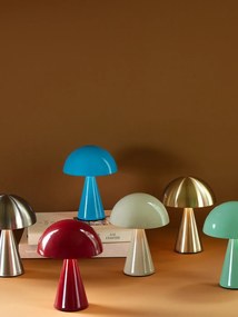 Krémová LED stmievateľná stolová lampa (výška 20 cm) Mush – Hübsch