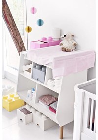Slonovinovobiely úložný box s dvomi zásuvkami LEGO®