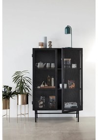 Súprava 2 kvetináčov na podstavcoch v mosadznej farbe Hübsch Gardo