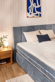 Modrá boxspring posteľ 180x200 cm Olia Bold Line – Bonami Selection