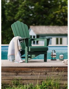 Zelené plastové záhradné kreslo Adirondack – Bonami Selection
