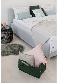 Svetlosivý pléd s podielom bavlny Euromant Ruby, 140 × 180 cm