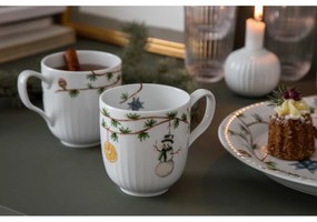 Biely porcelánový svietnik Kähler Design Hammershoi, ⌀ 7,5 cm