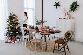 Biela vysoká komoda 97x130 cm Sierra - Teulat