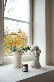 Biela kameninová váza Kähler Design Ombria, výška 20 cm