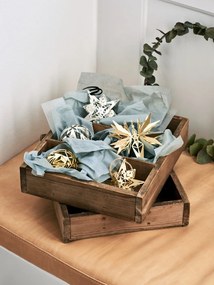 Závesná vianočná dekorácia v striebornej farbe Kähler Design