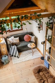 Oranžový dekoratívny vankúš z mikrovlákna Tiseco Home Studio Marshmallow, ø 40 cm