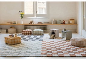 Svetloružovo-krémový prateľný ručne tkaný bavlnený koberec 120x160 cm Kitchen Tiles Rose – Lorena Canals