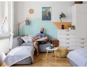 Sivý kameninový hrnček Bloomingville Kendra, 500 ml