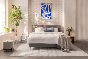 Súprava 2 bielych železných kvetináčov na podstavcoch Hübsch Haggo