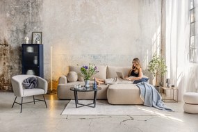 Modrý svietnik Bloomingville Bess, výška 22 cm